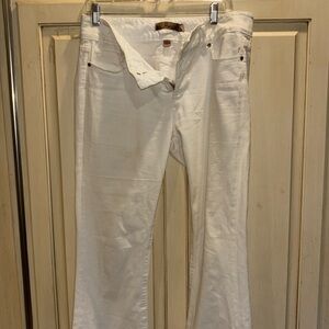 Paige women’s Hidden Hills flare leg midrise double button size 30